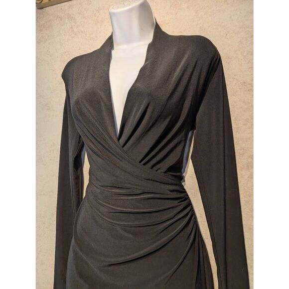 Norma kamali faux wrap dress size medium - Picture 2 of 4